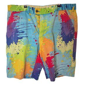 Loud Mouth Paint Splatter Shorts